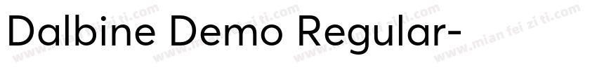 Dalbine Demo Regular字体转换